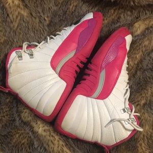 Retro 12 Pink n Grey